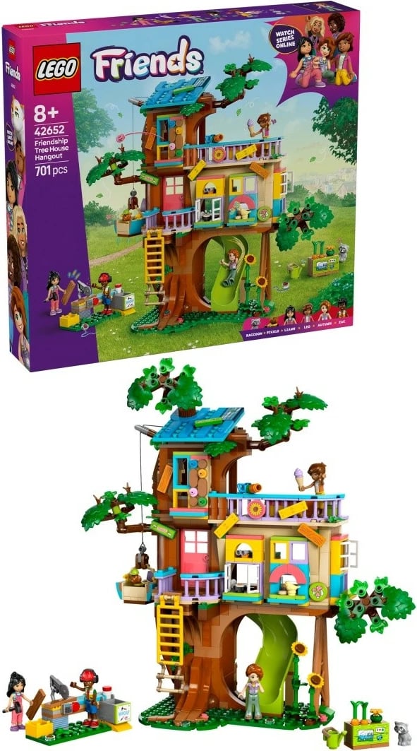 Set LEGO Friends 42652, Shtëpi në pemë, 701 pjesë, për fëmijë, shumëngjyrëshe