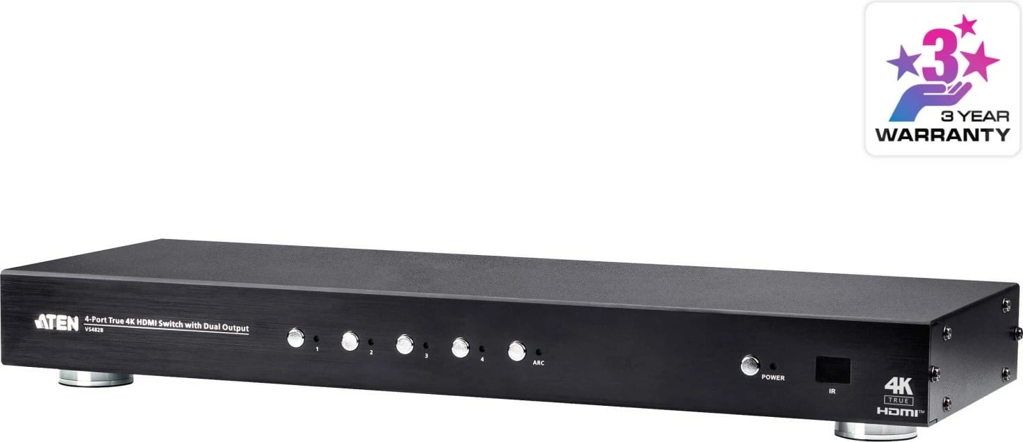 Switch HDMI ATEN VS482B, 4 porta, Dual Output, True 4K, i zi