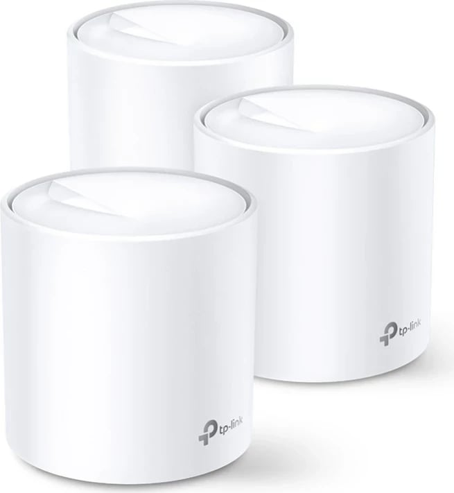 Sistem mesh Wi-Fi TP-Link Deco X60, 3 copë, Wi-Fi 6, Bardhë
