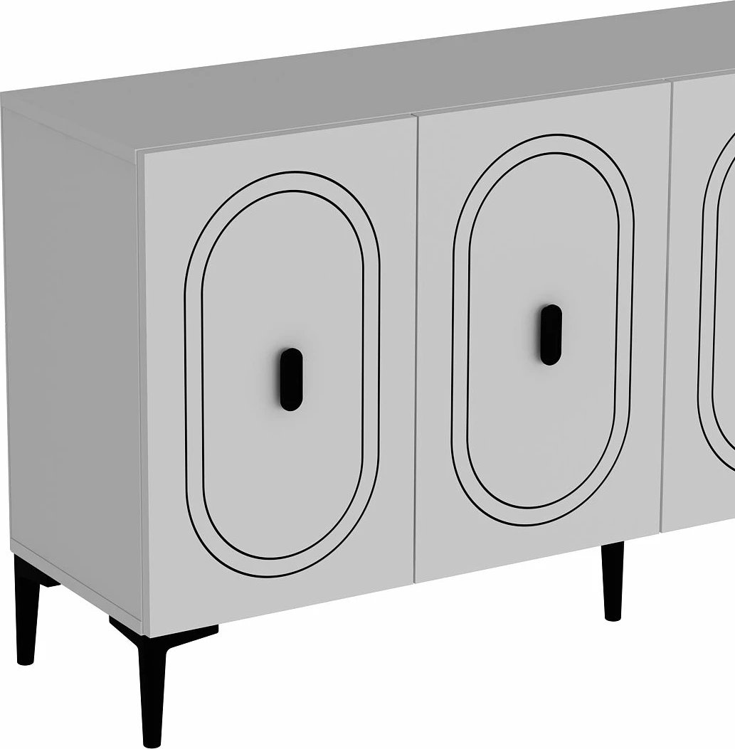 Konsol Skye Decor, e bardhë, Weny