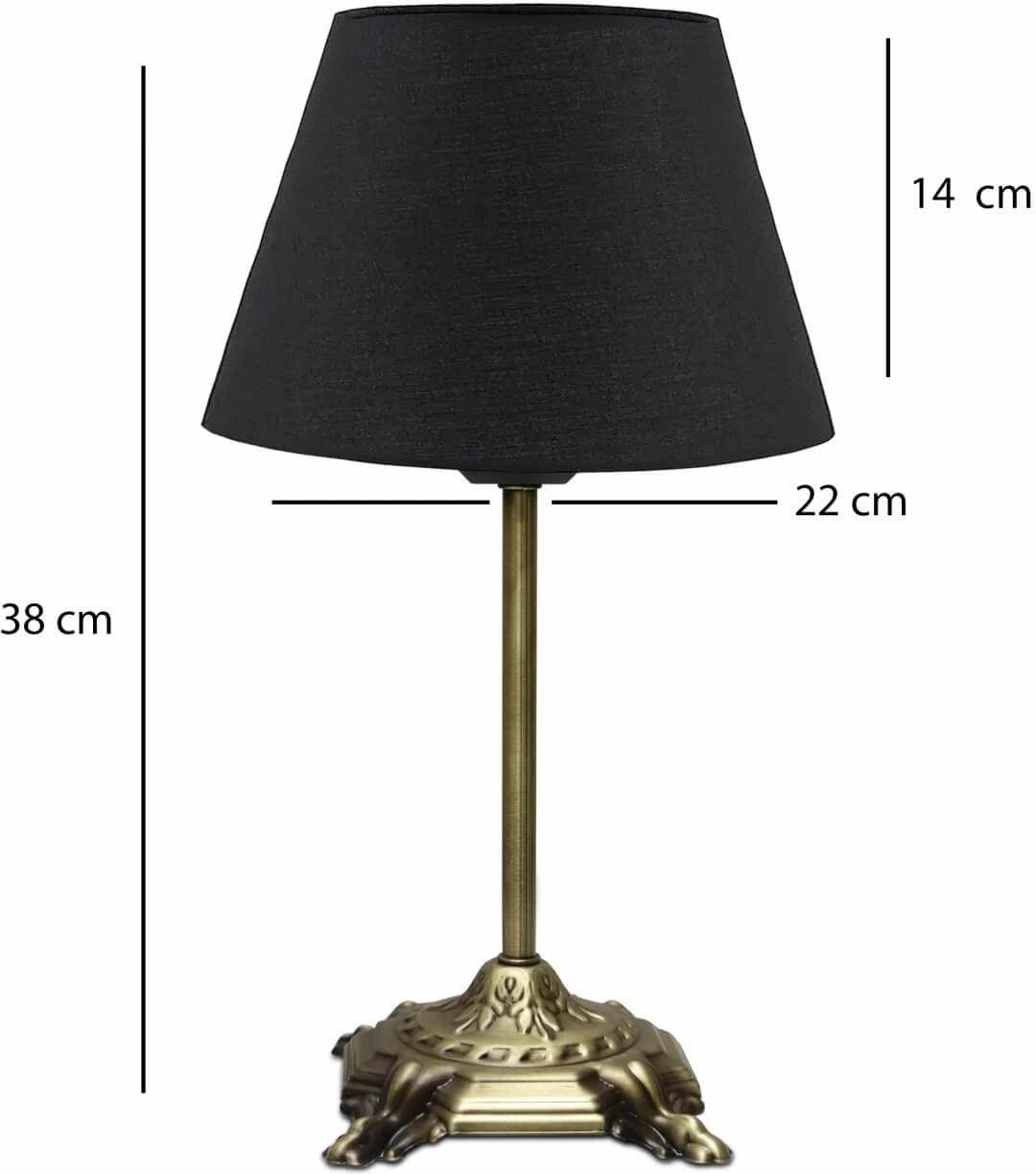 Llambë tavoline Opviq, 241794, e zezë
