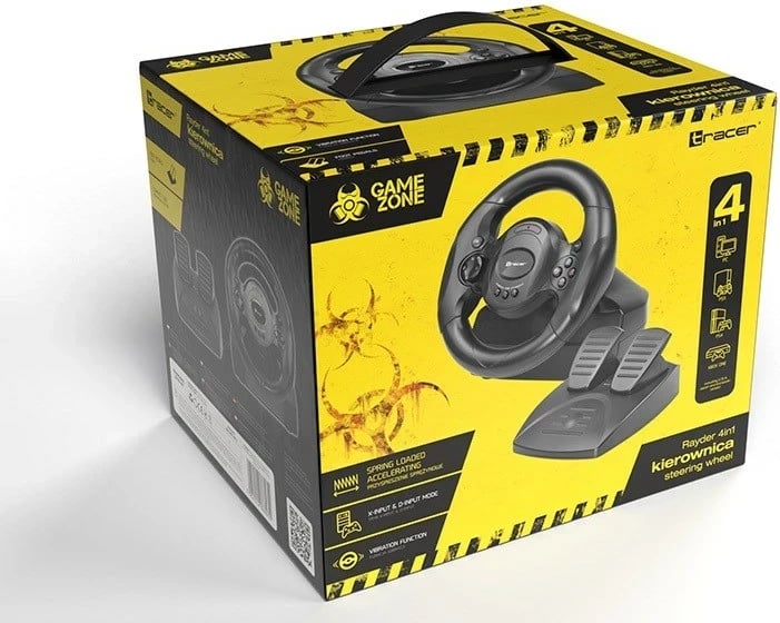 Timoni Tracer Rayder 4 in 1 për PC, PlayStation 4, PlayStation 3, Xbox One, i zi