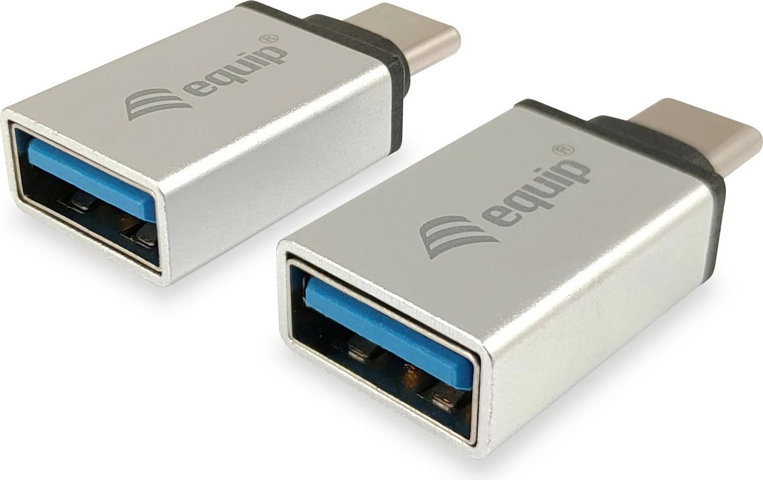 Adapter USB Type C në USB Type A Equip, 2 copë, argjendtë