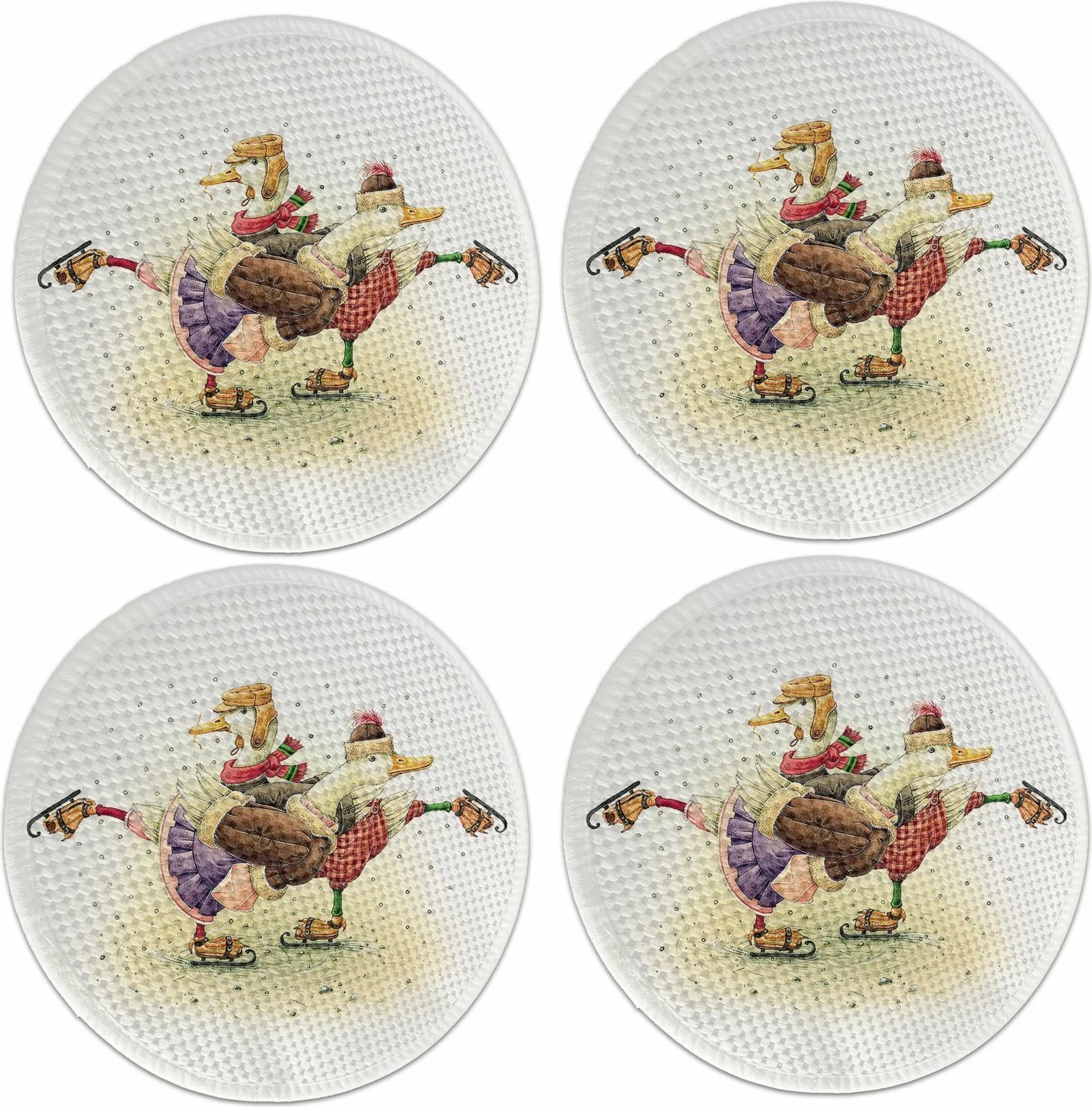 Set nënshtrues tavoline Hermia Concept, shumëngjyrësh, 4 copë, 37cm