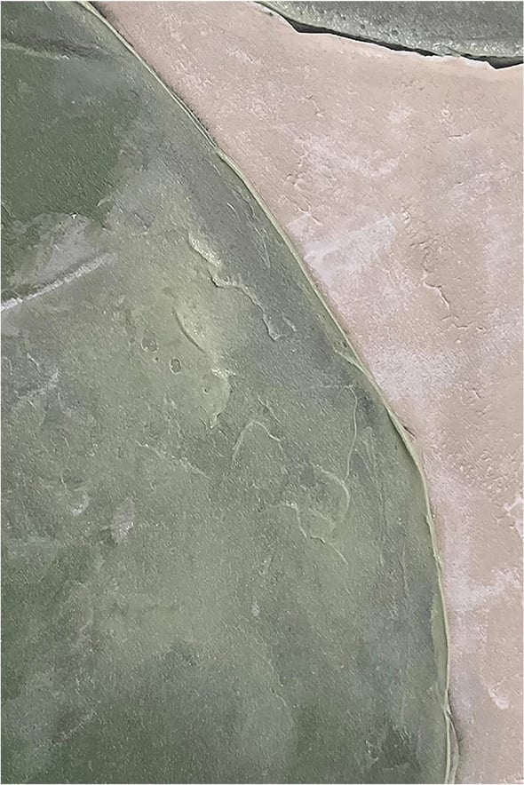 Pikturë dekorative RHEA me kornizë, kanavacë, ngjyrë ulliri-bezhë, 82.6x4.3x122.6cm