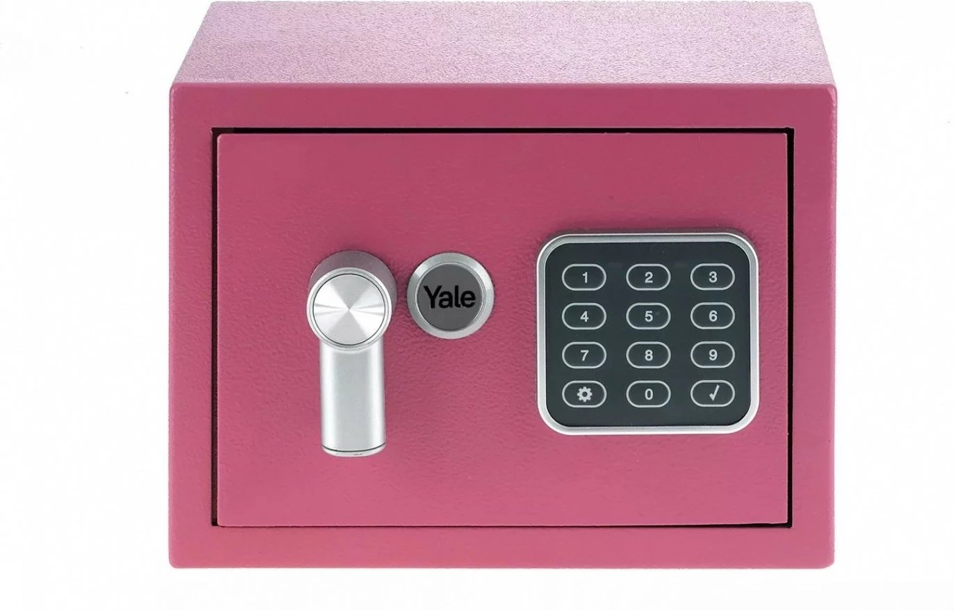 Kasafortë YALE HOME YSV/170/DB2/P, elektronike, 3.8L, rozë mini