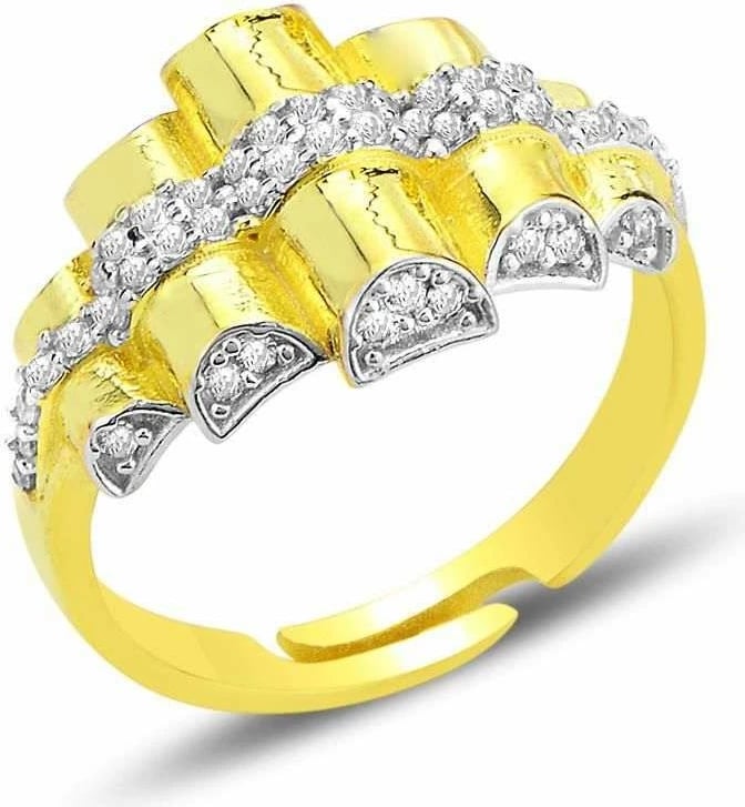 Unazë argjendi e rregullueshme, ngjyrë ari, Jumeon, SGTL12687