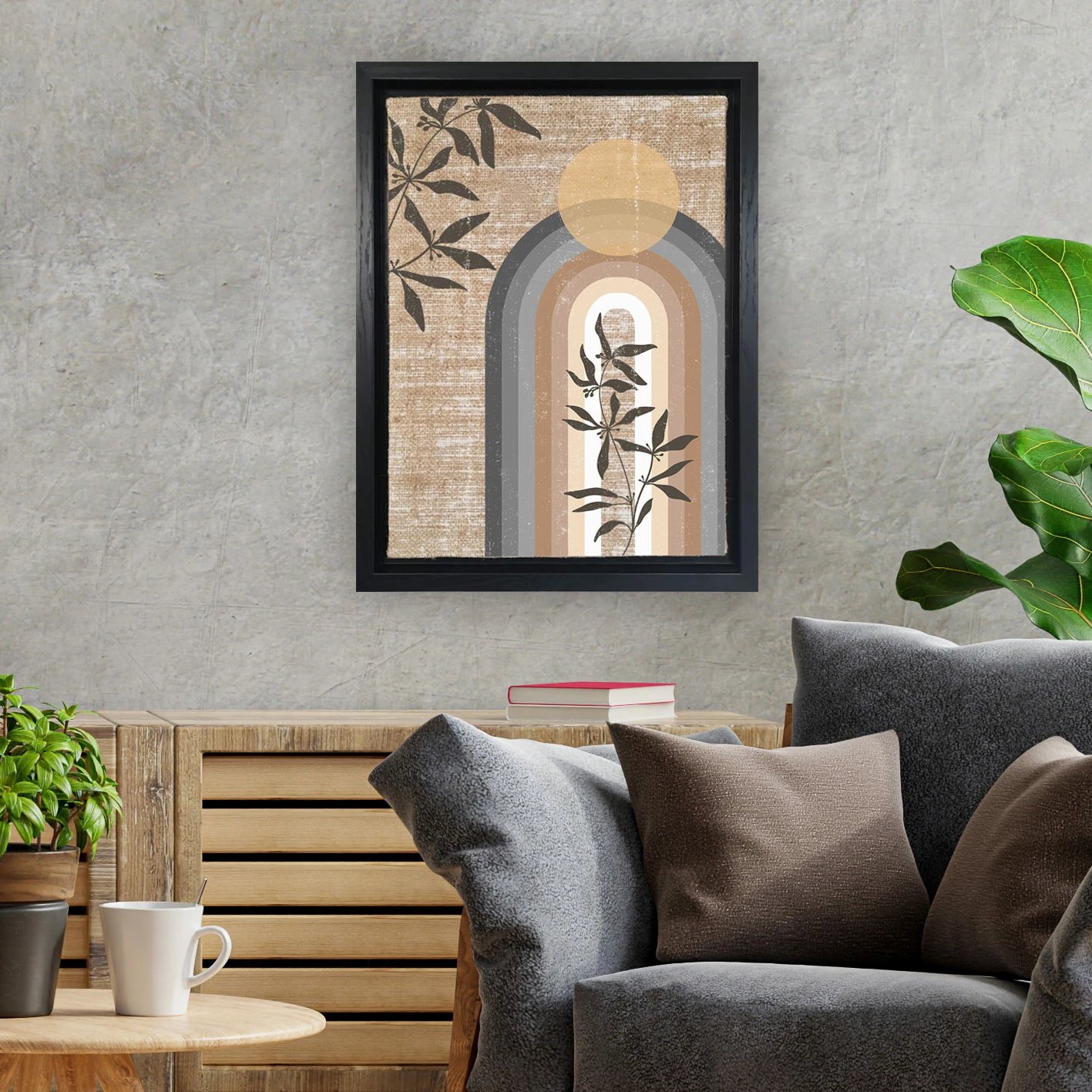 Pikturë dekorative në kanavacë, shumëngjyrëshe, Wallity, LSJ71804047913, 36x46cm