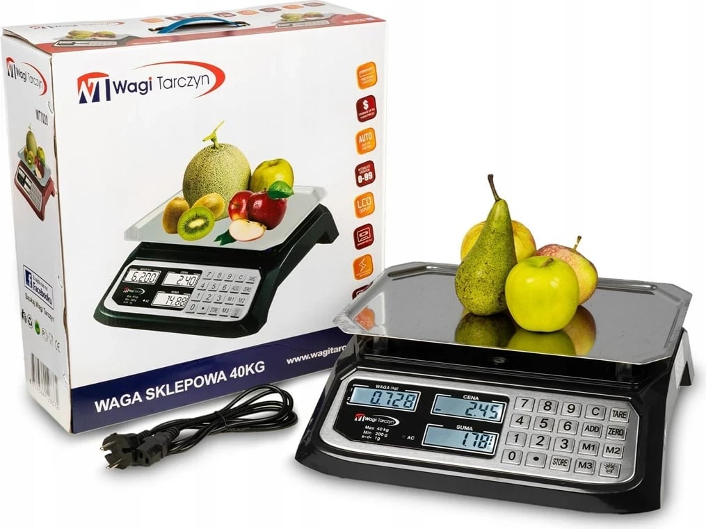 Peshore elektronike Wagi Tarczyn WT-1015, 40 kg, e bardhë