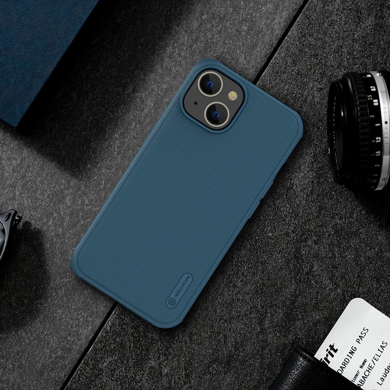 Mbështjellës Nillkin Super Frosted Shield Pro për iPhone 14 Plus, Blu