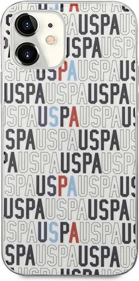 Mbështjellës U.S. Polo Assn. USHCP12SPCUSPA6 për iPhone 12 mini, 5.4", Logo Mania, Bardhë