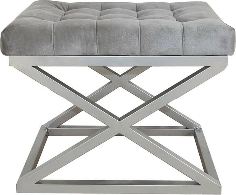 Puf Atelier del Sofa, kapraz, argjend dhe gri