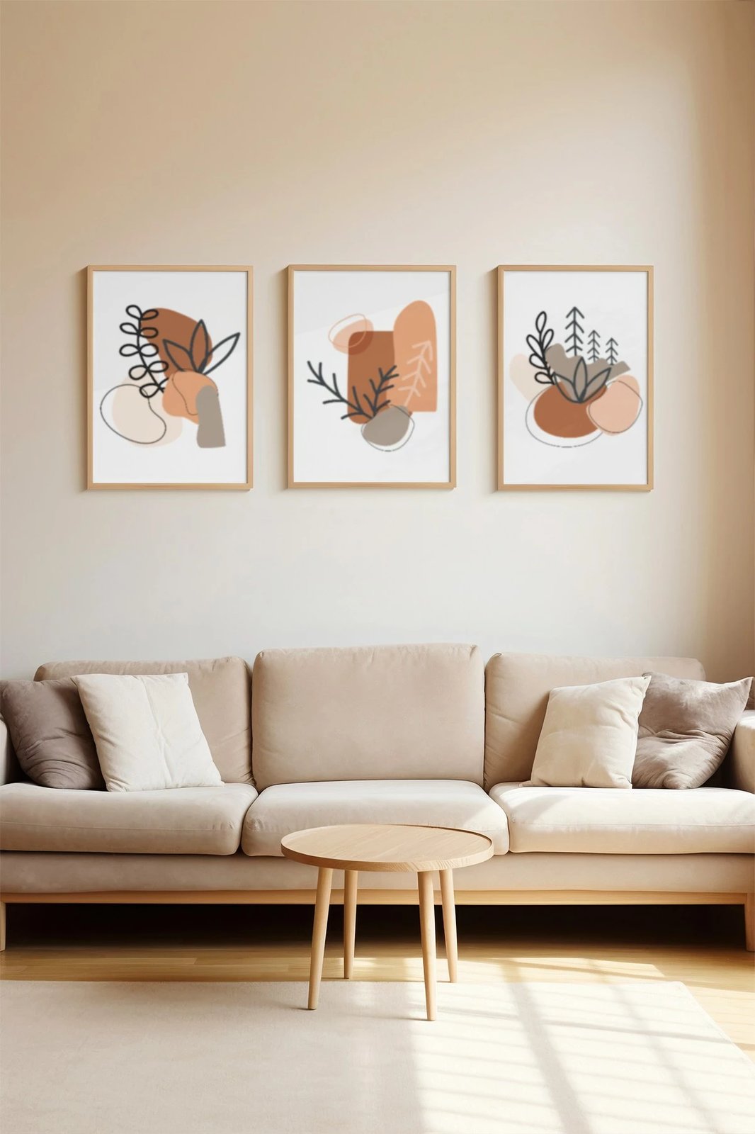 Pikturë dekorative me kornizë (3 copë), Wallity, 3Dartsohoset122