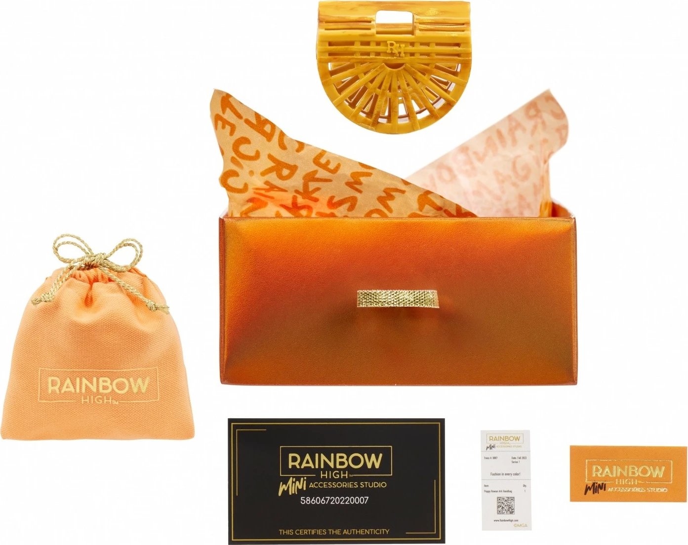 Set çanta aksesorësh Rainbow High Accessories Studio Series 1, për kukulla, Mix Set çanta aksesorësh Rainbow High Accessories Studio Series 1, për kukulla, Mix