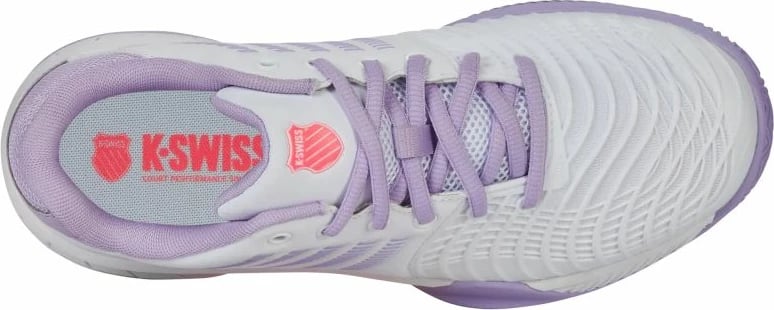Atlete për femra K-Swiss, të bardha dhe vjollcë