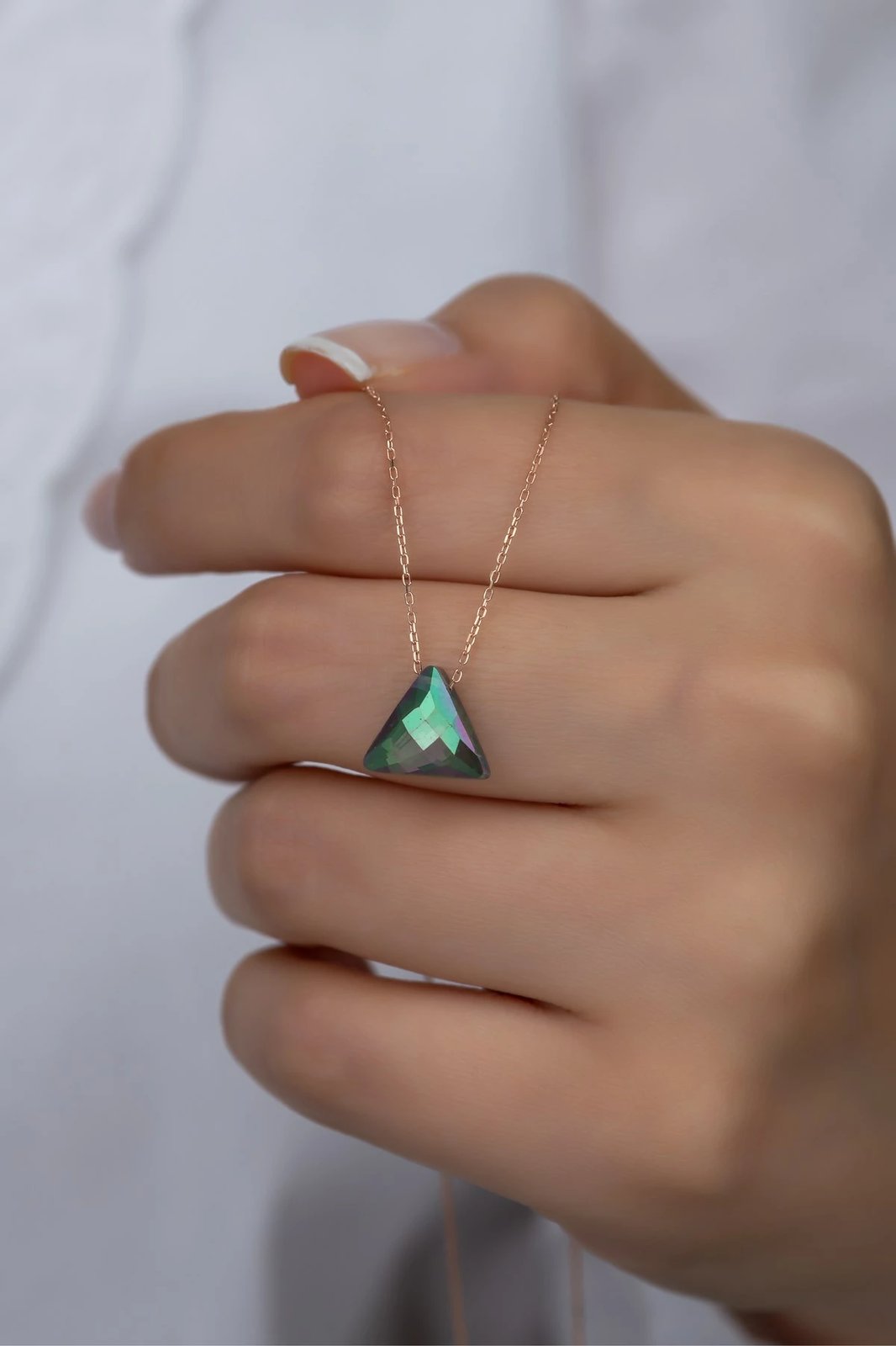 Qafore argjendi, ngjyrë rozë e artë dhe e gjelbër, Jumeon, NRZ99316