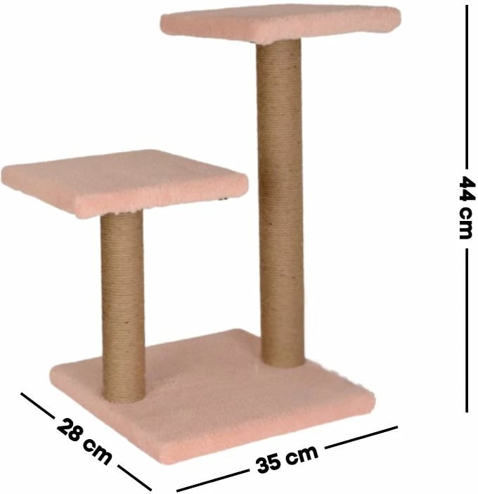 Dërrasë gërvishtëse për mace, Paws & Whiskers, Luzi, rozë