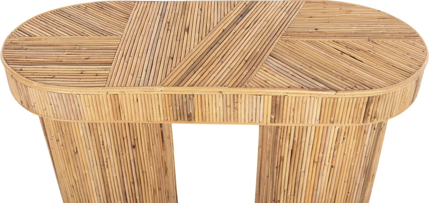 Konsolë ovale GATSBY FH9871 rattan natyral, ngjyrë natyrale, 110x45x74.5 cm