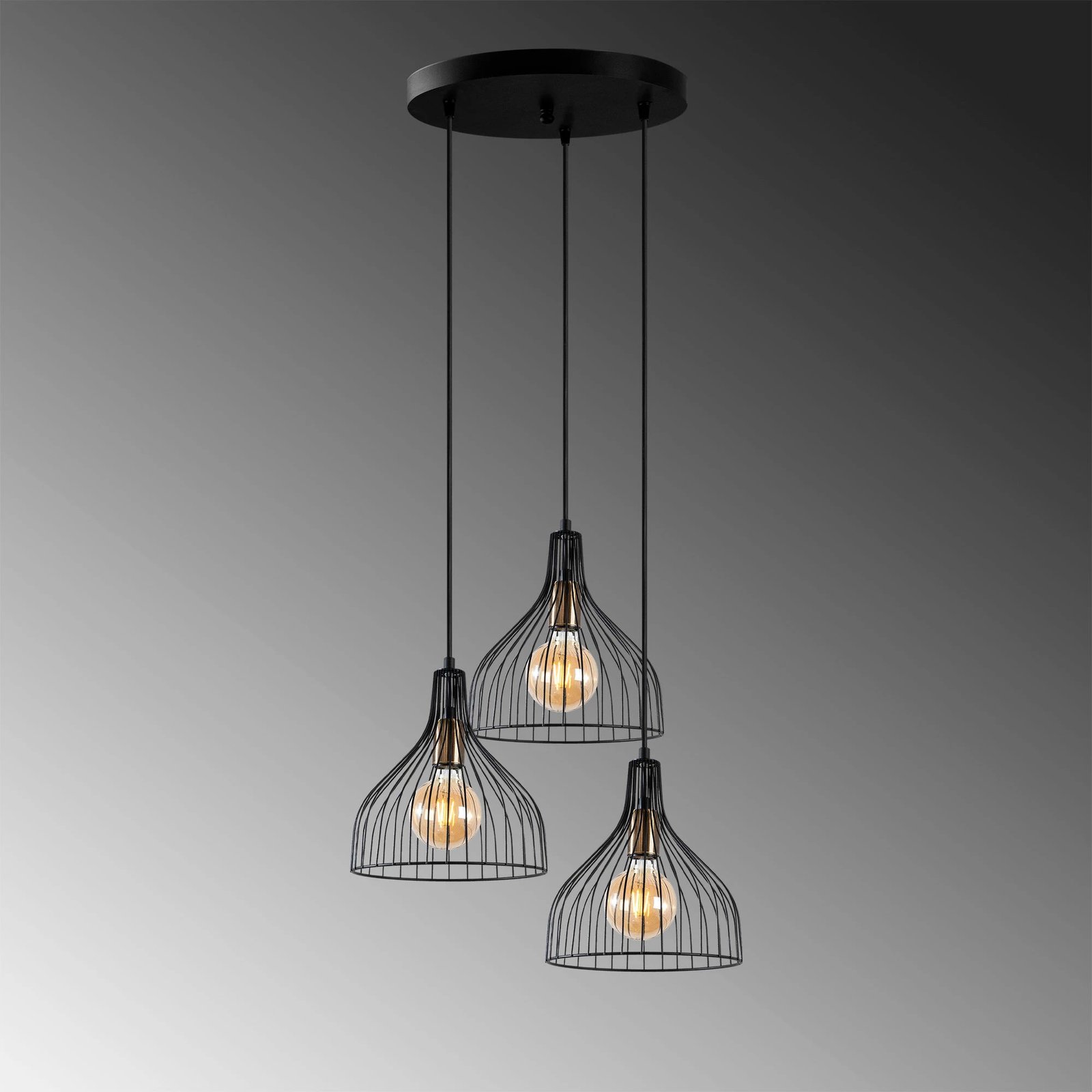 Llambë tavani Opviq, Cafu - 11565 - 2, ngjyrë e zezë dhe antike