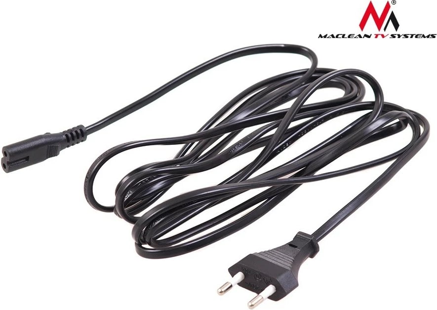 Kabllo rryme Maclean MCTV-810, 3m, 2 Pin, e zezë
