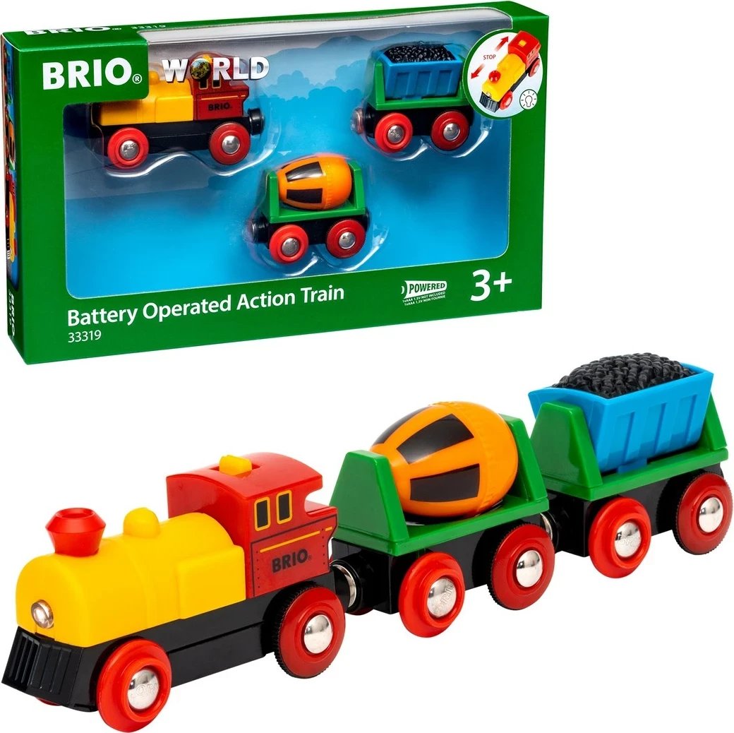 Lodër tren BRIO Ravensburger 33319, me bateri, shumëngjyrësh
