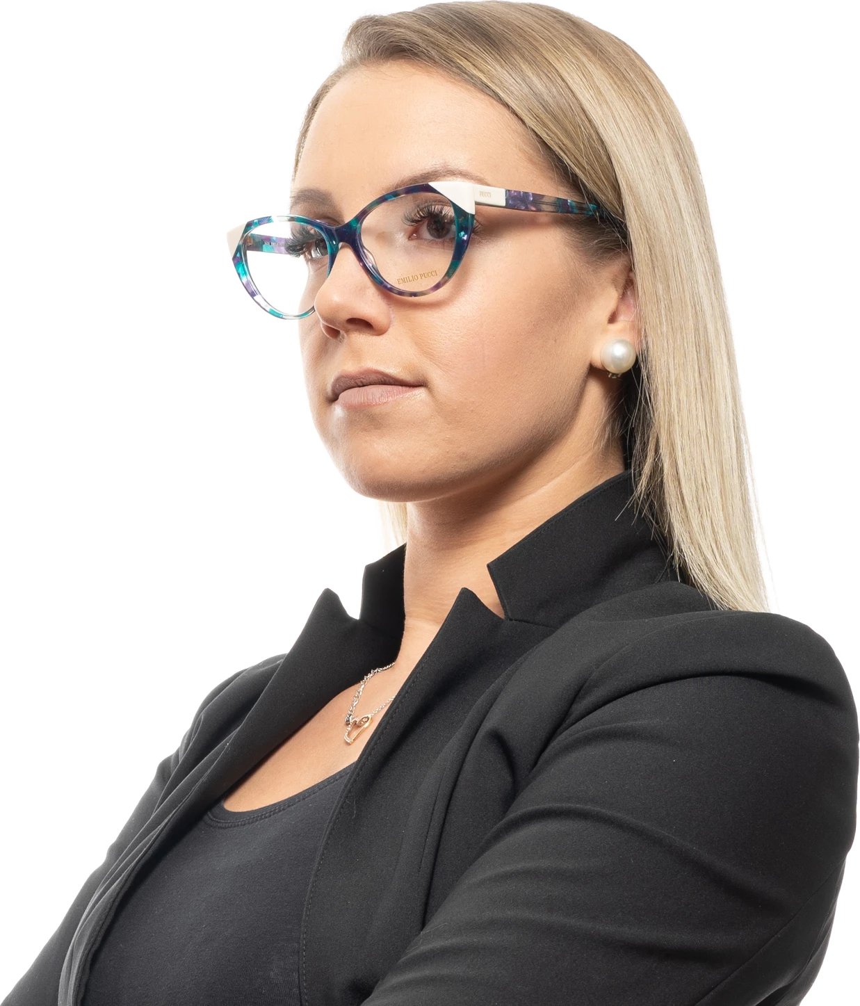 Korniza optike për femra Emilio Pucci, shumëngjyrëshe
