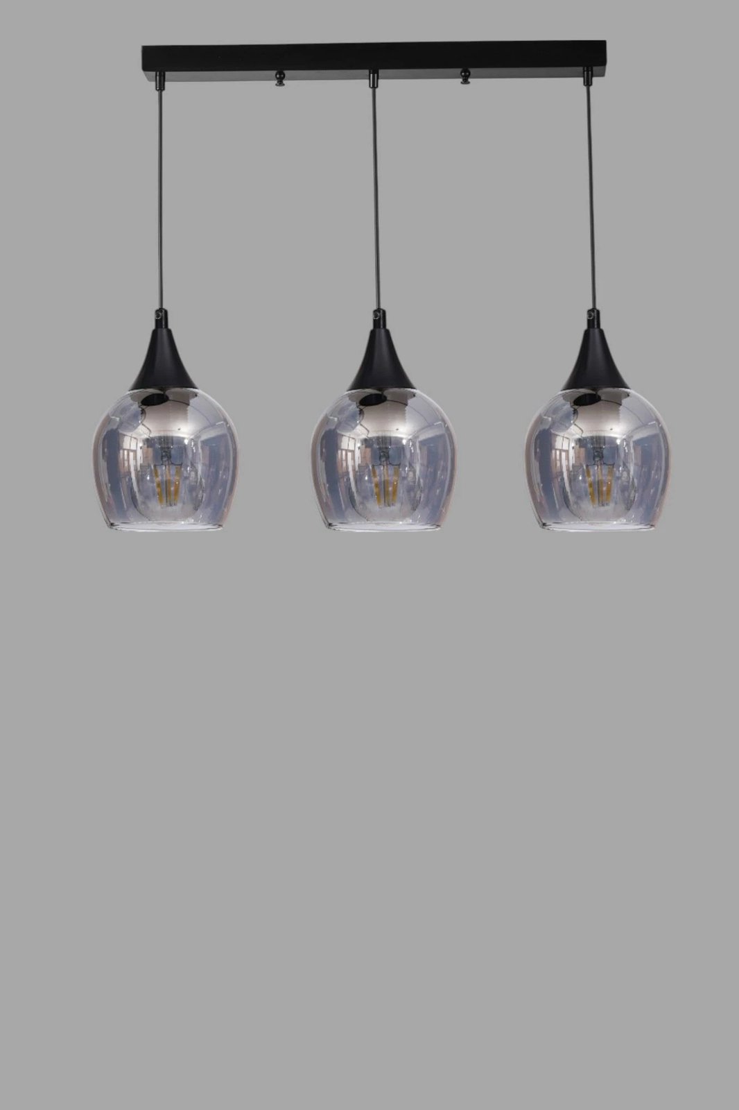 Llambë tavani Opviq, gri dhe e zezë, 9064-5