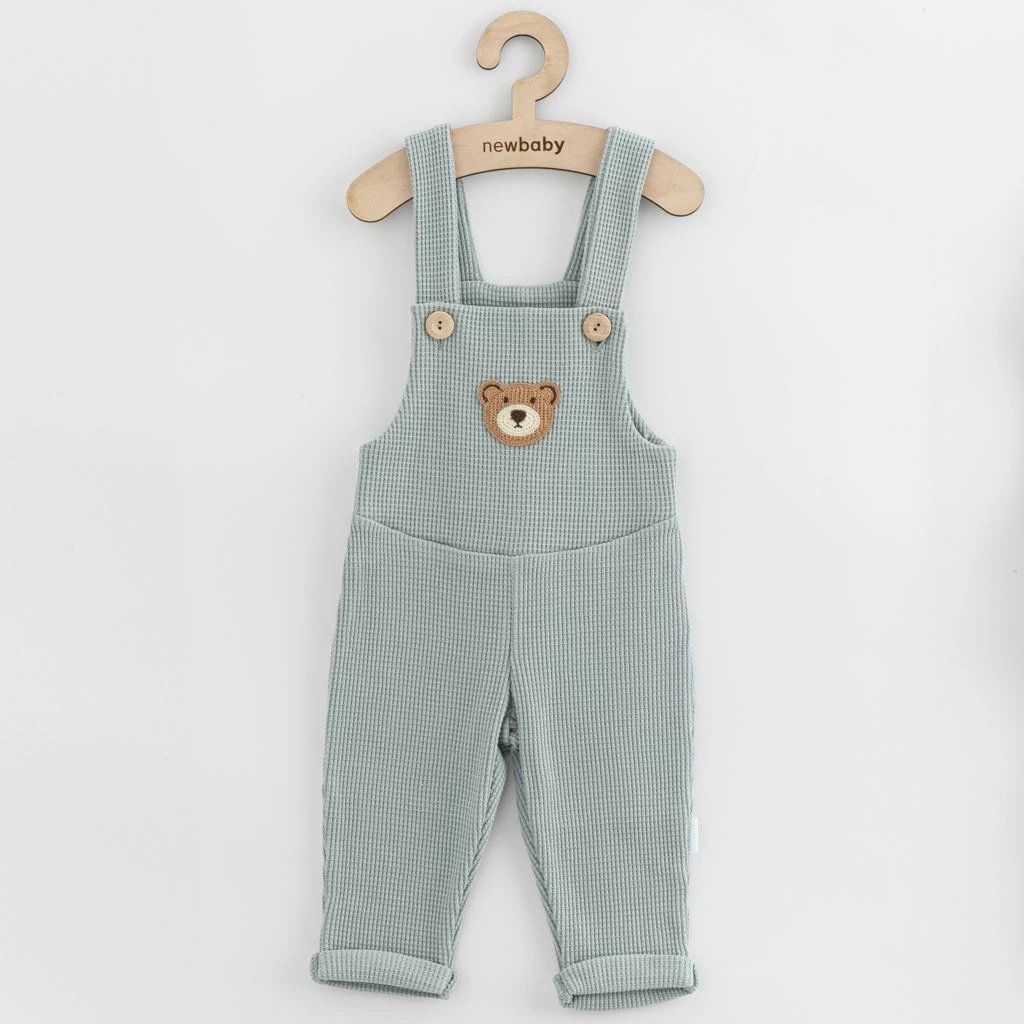 pantalona me rripa bebe, New Baby Oliver, 100% pambuk, madhësia 56 (0-3m), gri