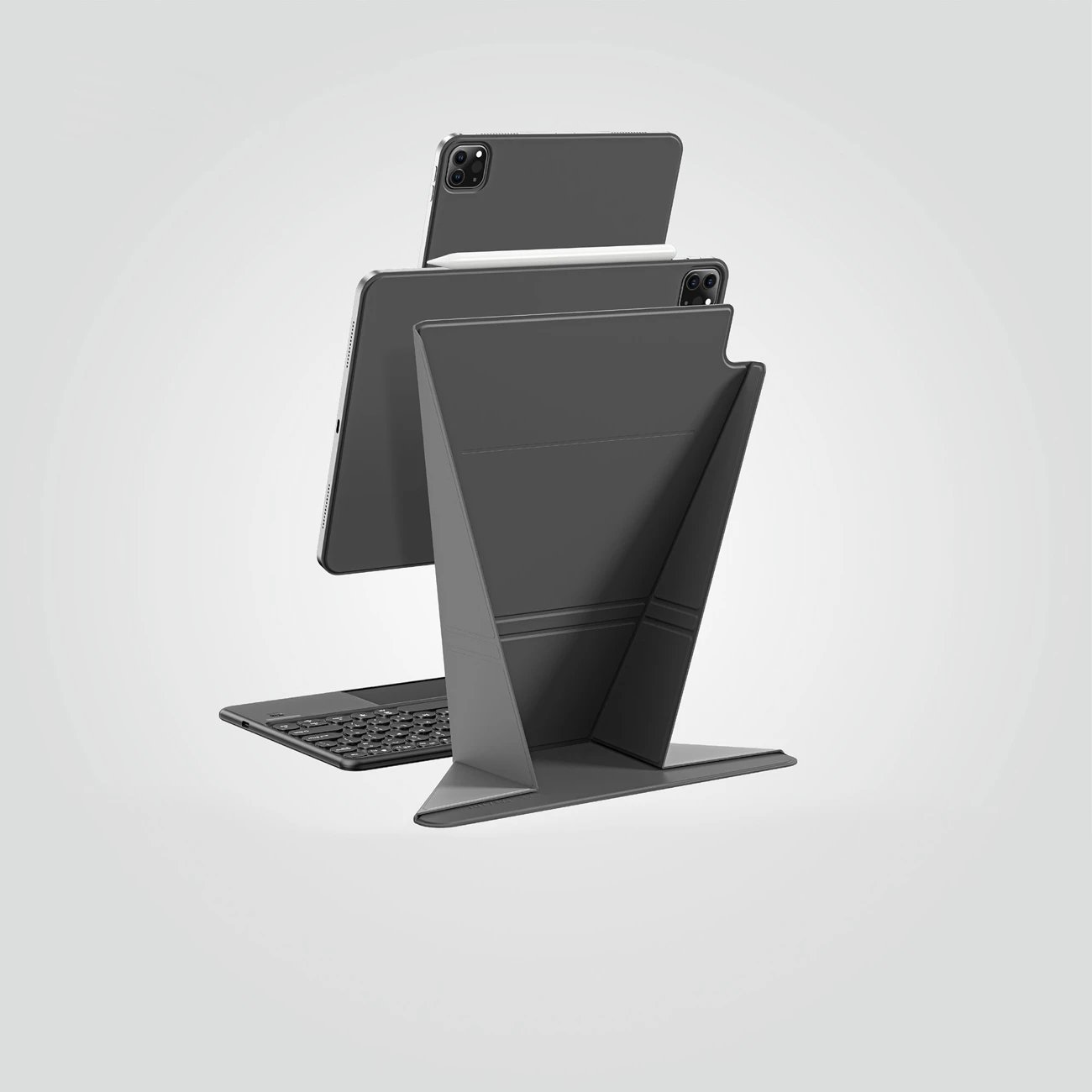 Mbështjellës tabletë, AmazingThing, Matte Pro Mag Folio with Stand, për iPad Air 11" M3 (2025), magnetik me qëndrim, i zi