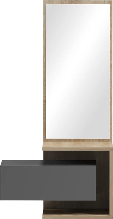 Tavolinë për grim Kendi melamine ngjyrë gri-cemente 49.1x31.3x90cm