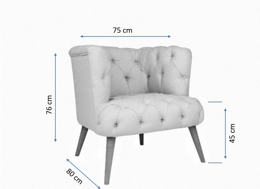 Karrige wing Atelier del Sofa, West Monroe, indigo blue Karrige wing Atelier del Sofa, West Monroe, indigo blue