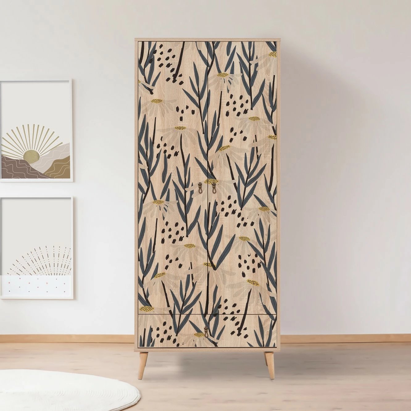 Dollap Hanah Home City Gardrop Daisy, shumëngjyrësh, 80x190x45cm