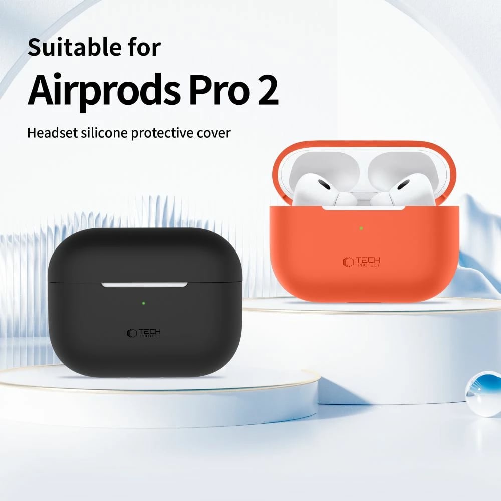 Mbështjellës Tech-Protect për AirPods Pro/Pro 2, silikon, Violet