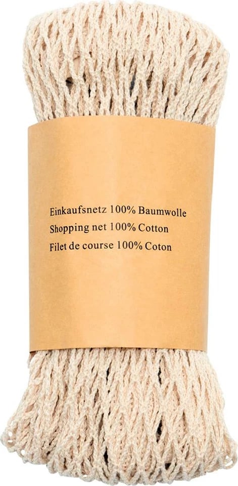 Çantë rrjetë pambuku NEXT 40x35cm, Krem