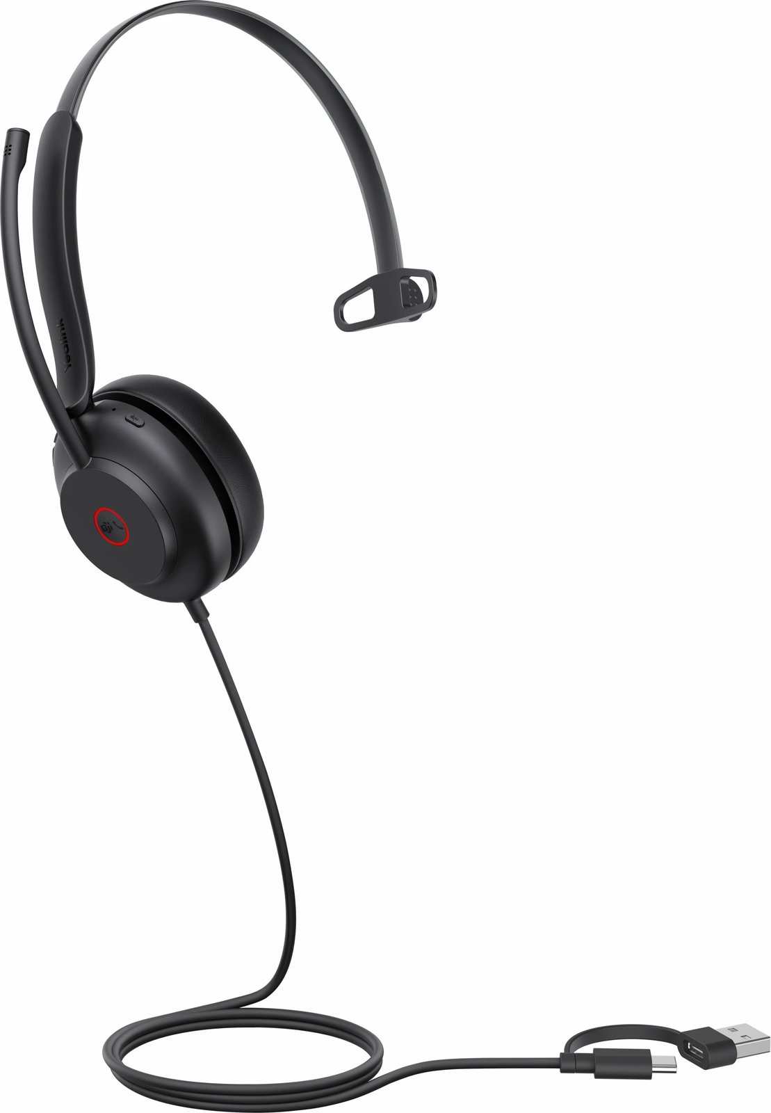 Kufje Yealink UH35 Mono Teams USB-C/A, e zezë