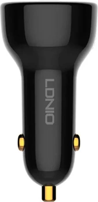 Karikues veture LDNIO C101, 100W, USB + USB-C, me kabllo USB-C në Lightning, Zi