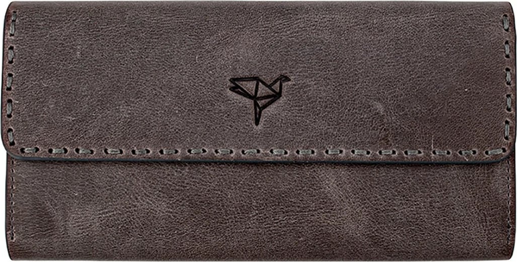 Portofol për gra, lëkurë e vërtetë, ngjyrë gri, Zoozie Bags Pavia