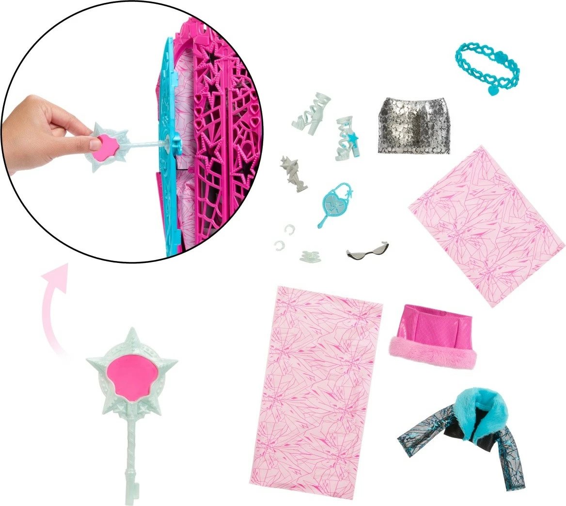 Kukull Monster High Catty Noir Ghostly Secrets me dollap dhe aksesorë, Mattel
