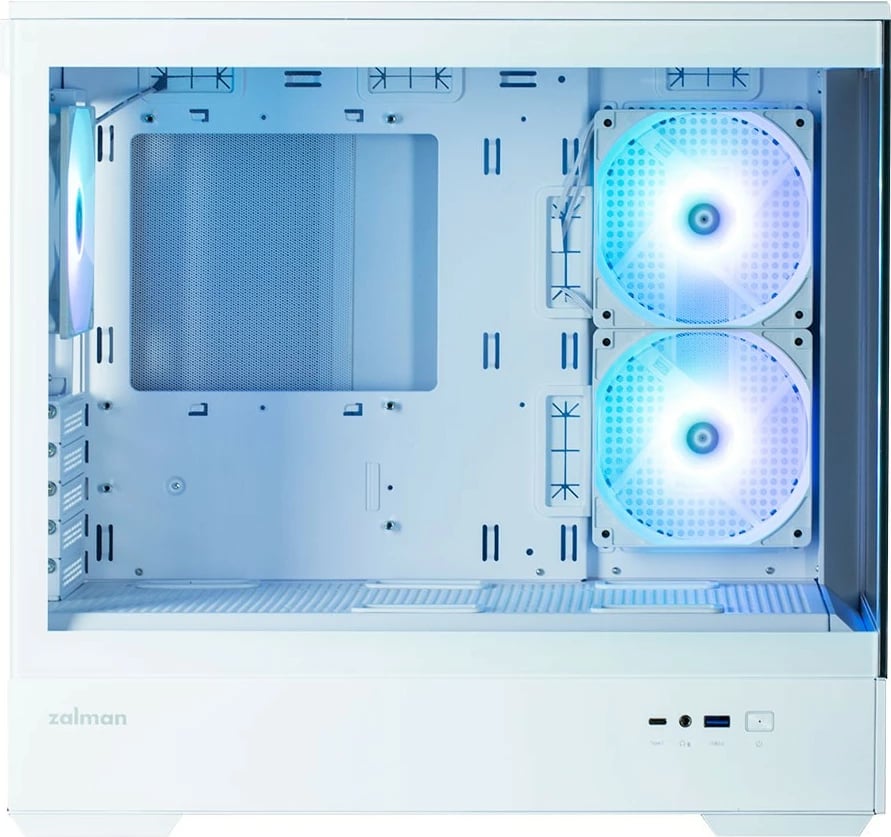 Kasë Zalman P30 White V2, Mini Tower, ARGB, Micro ATX, xham i temperuar, e bardhë Kasë Zalman P30 White V2, Mini Tower, ARGB, Micro ATX, xham i temperuar, e bardhë