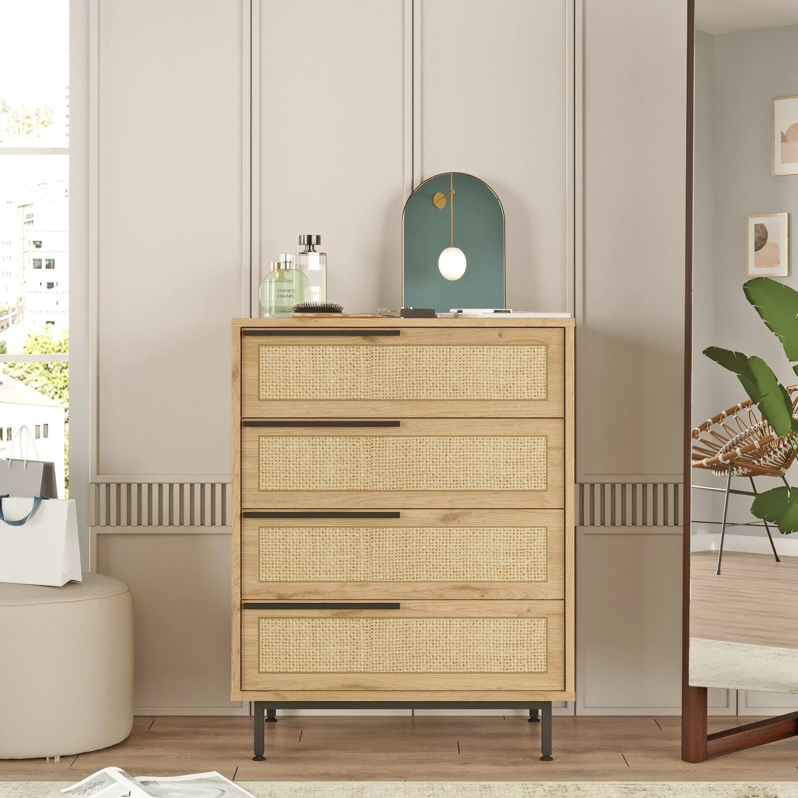 Komodë Skye Decor, On17-Su, ngjyrë arrë dhe lis