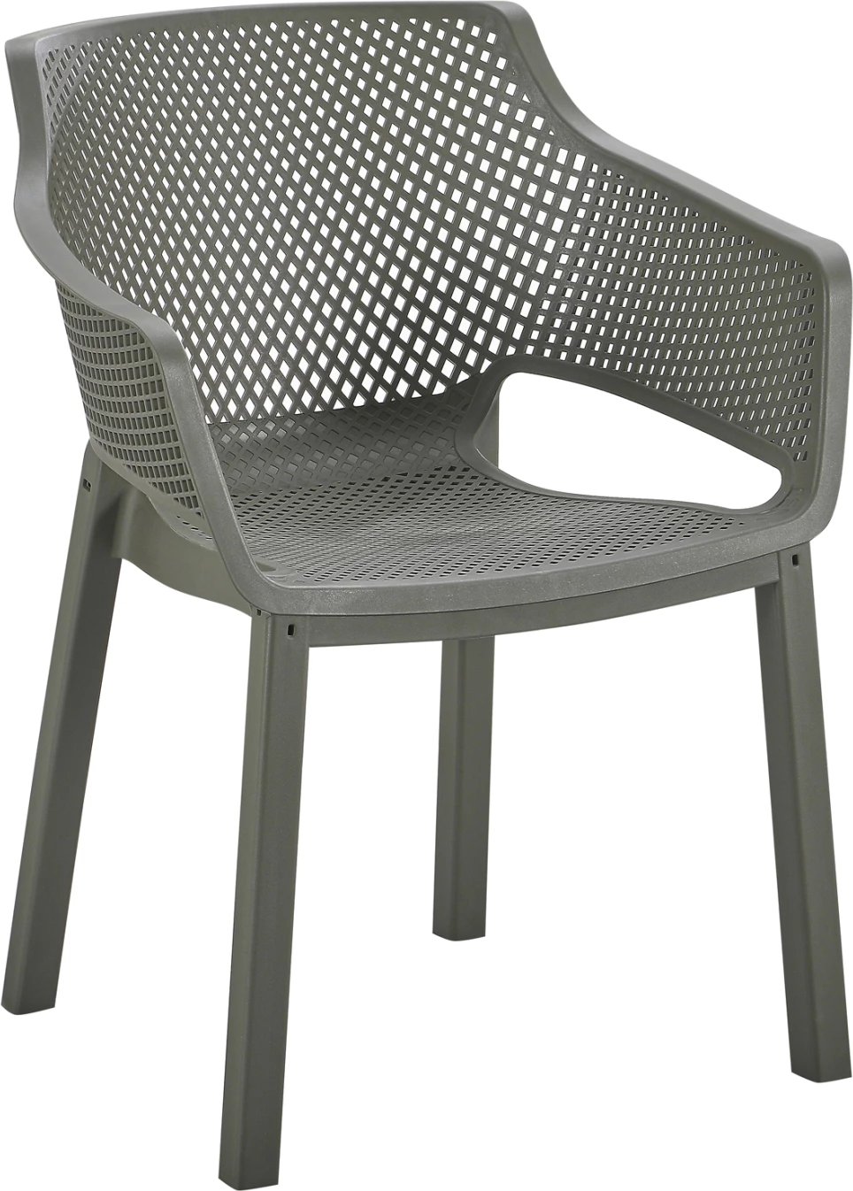 Karrige me mbështetëse për ngrënie, polipropilen, ngjyrë ulli e errët, PEGGY FH6368.05, 60x55x79cm