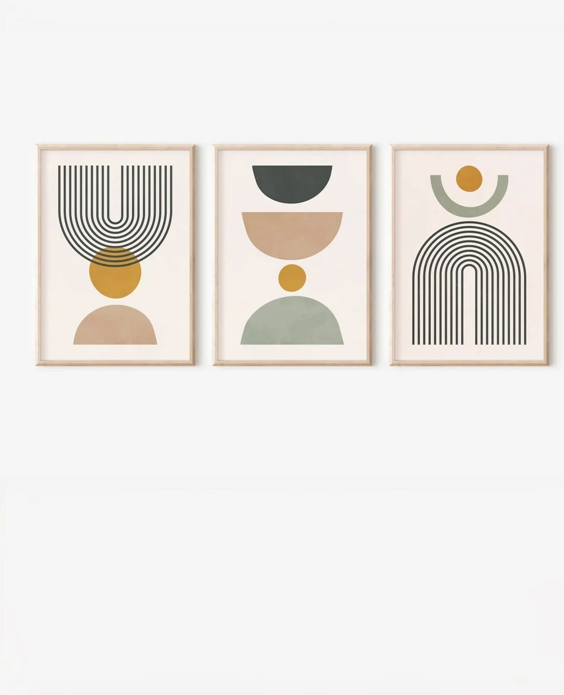 Pikturë dekorative me kornizë (3 copë), Wallity, 3Dartsohoset86