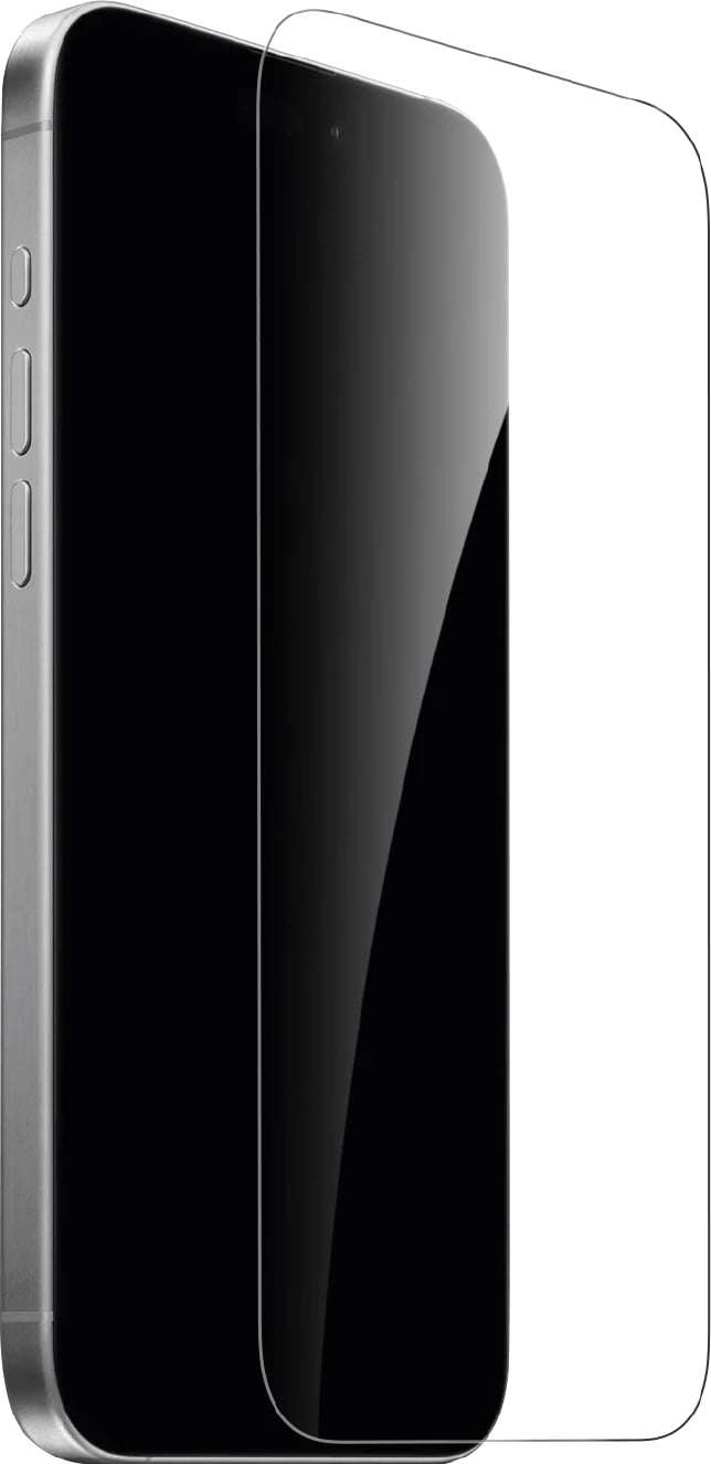 Xham i temperuar Puro për iPhone 16 / iPhone 15, Transparent