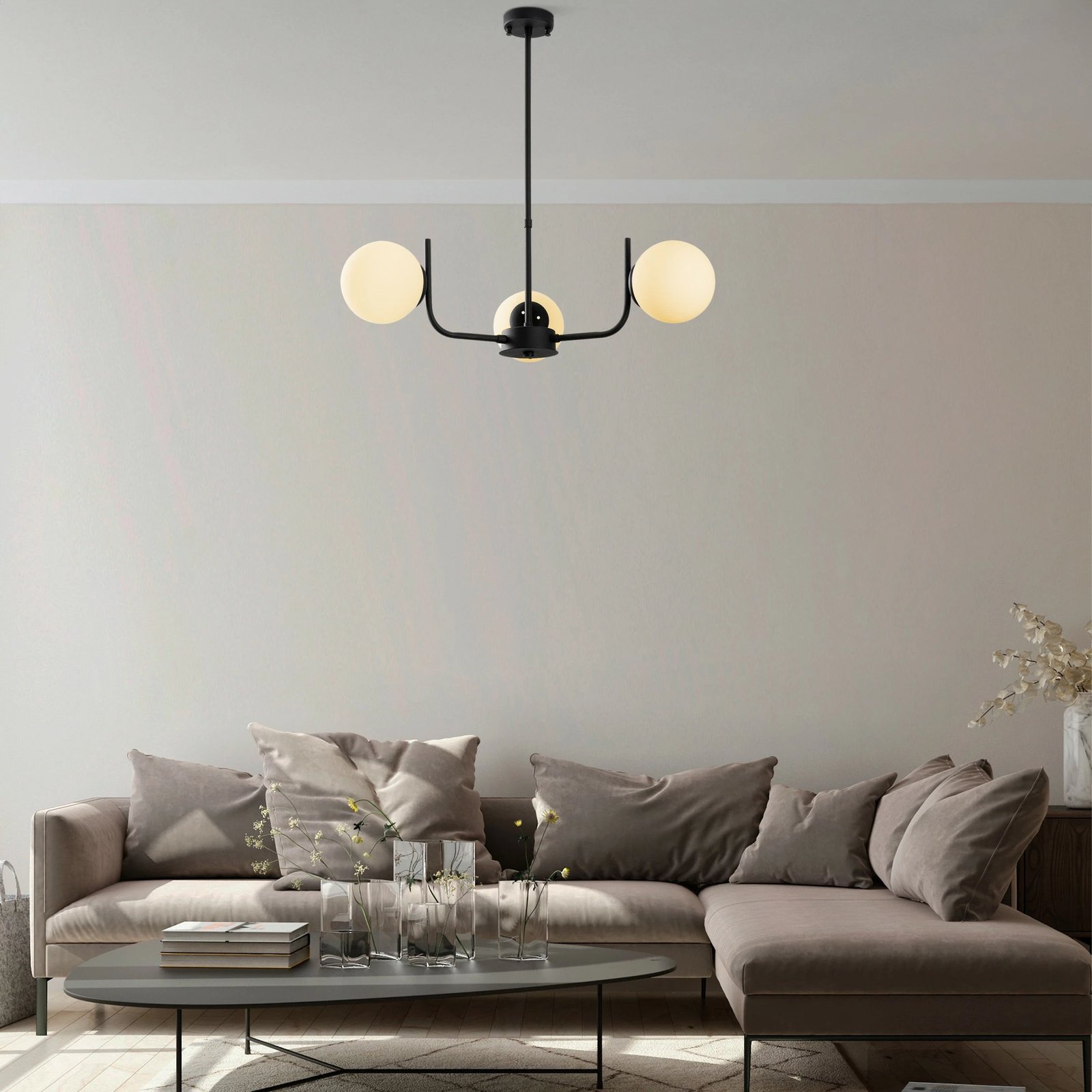 Llambë tavani Opviq, ngjyrë e zezë, Antler - 13767