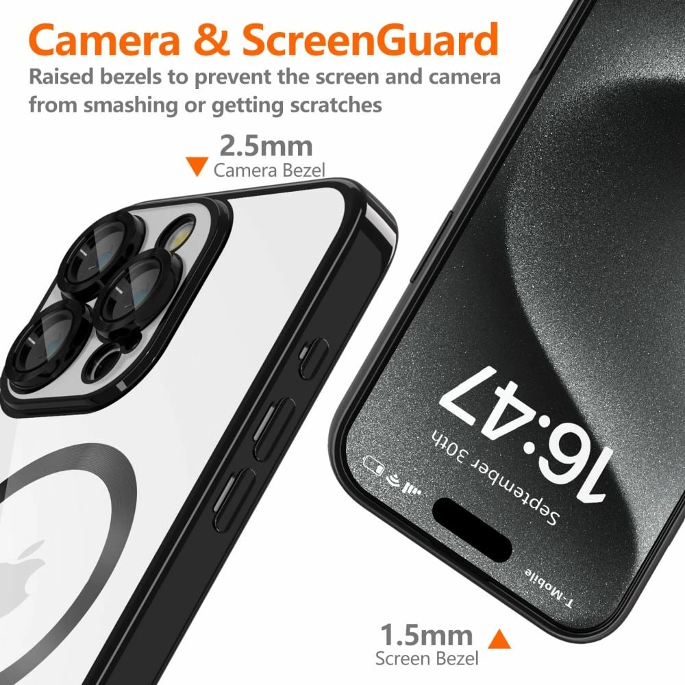 Mbështjellës Tech-Protect MagFlex për iPhone 16 Pro Max, MagSafe, i zi