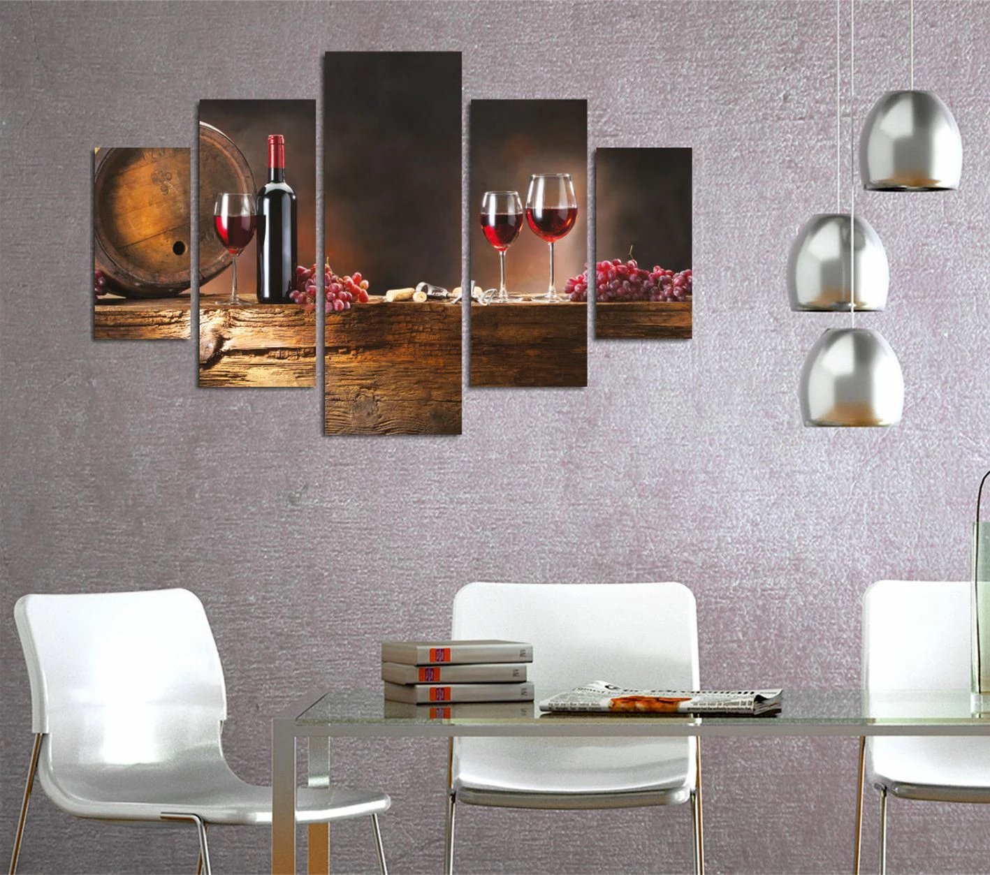 Pikturë dekorative MDF, shumëngjyrëshe, 5 pjesë, ST292