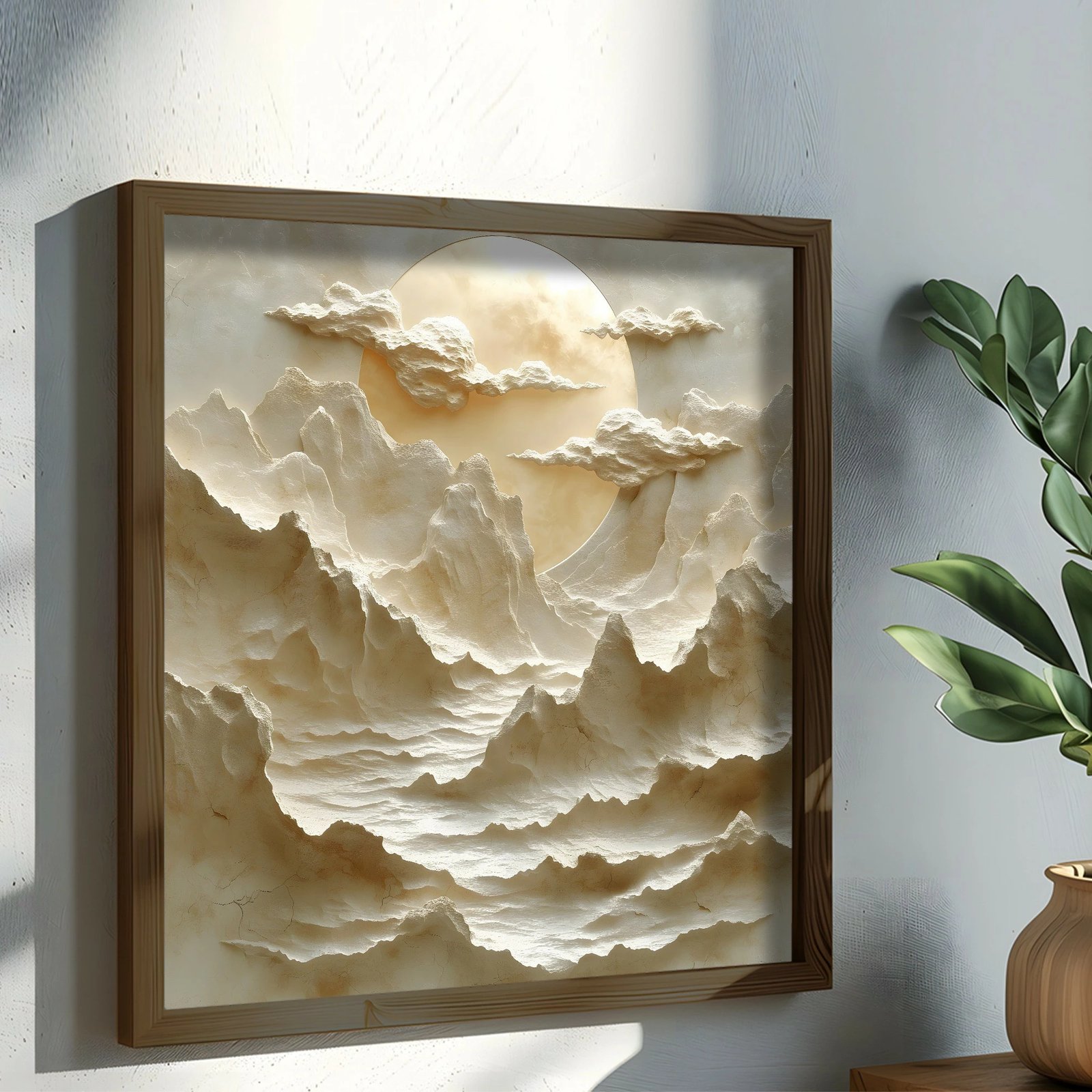 Pikturë dekorative me kornizë MDF, Wallity, AI065, shumëngjyrëshe, 50x50x3.5cm