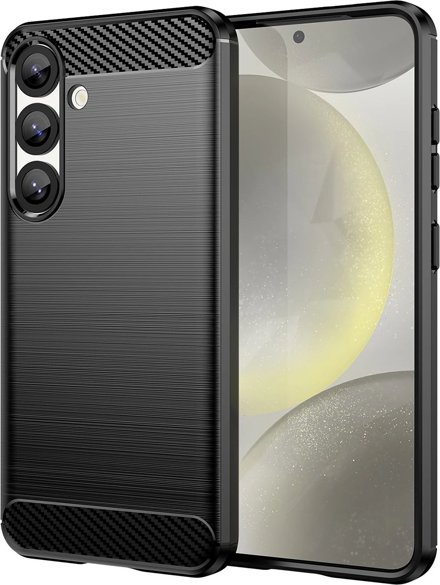 Mbështjellës Hurtel Carbon Case për Xiaomi Redmi Note 14S, TPU, i zi