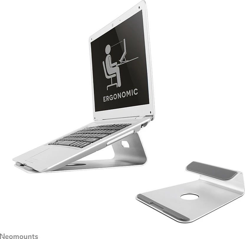 Mbajtës tavoline për laptop Newstar NSLS025, deri 5kg, argjendtë