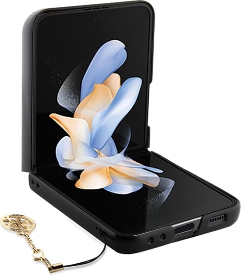 Mbështjellës Guess 4G Charms për Samsung Galaxy Z Flip 5, kafe